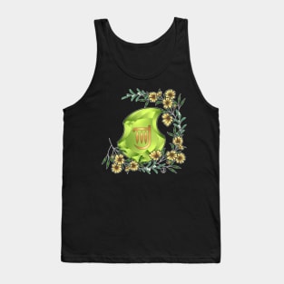 Bard from FF14 Job Crystal with Flowers T-Shirt Tank Top